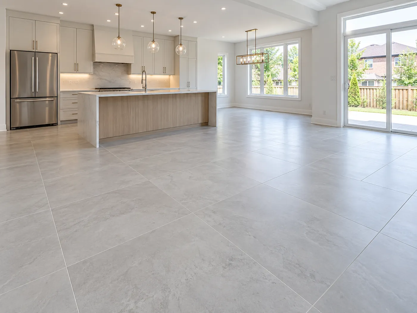 Flooring Installation: Large-format porcelain